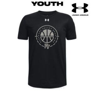 PV Girls BB Under Armour short sleeve YOUTH Team Tech Tee-Black