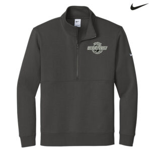 PV Girls BB Nike Club Fleece Sleeve Swoosh 1/2-Zip-Anthracite