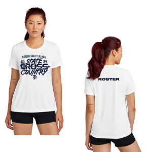 PV JH State CC Sport-Tek LADIES Competitor Performance Tee-White