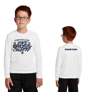 PV JH State CC Sport-Tek Youth Long Sleeve Competitor Tee-White