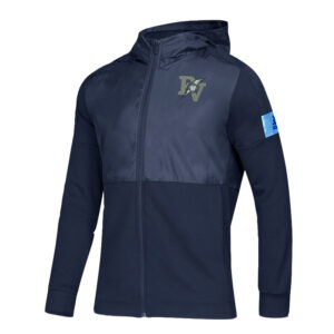 PV Lightning BB adidas Custom Color Game Mode Full Zip Jacket w/Hood-Collegiate Navy/Light Blue