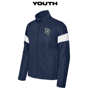 PV Lightning BB Sport-Tek YOUTH Travel Full-Zip Jacket-True Navy/White