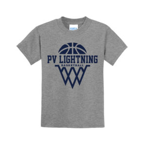 PV Lightning BB Youth Short Sleeve Tee-Athletic Heather