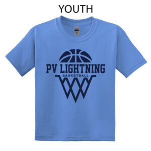 PV Lightning BB Youth Short Sleeve Tee-Carolina Blue