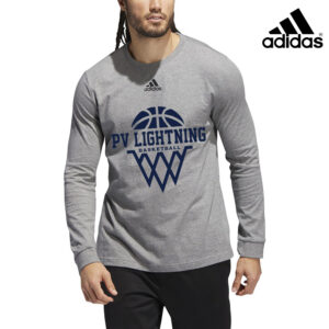 PV Lightning BB Adidas Fresh BOS LONG sleeve 100% ring-spun cotton Tee – Medium Grey Heather