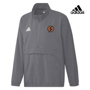 QC Shockers BB Adidas Stadium 1/4 zip woven pullover – Team Grey Four