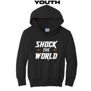 QC Shockers BB Youth Hooded Sweatshirt-Black