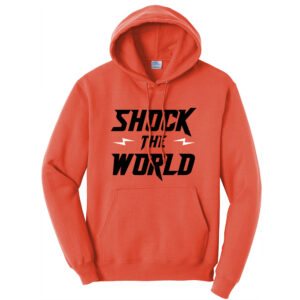 QC Shockers BB Unisex Fleece Hooded Sweatshirt-Orange