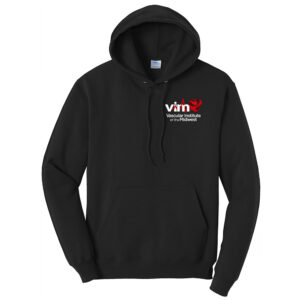 VIM Unisex Fleece Hooded Sweatshirt-Black