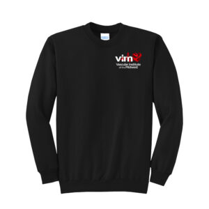 VIM Unisex ore Fleece Crewneck Sweatshirt-Black