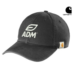 ADM Clinton Carhartt Cotton Canvas Cap w/velcro closure-Black