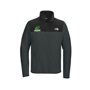 ADM Clinton The North Face Men Glacier 1/4-Zip Fleece jacket-Ashpalt Grey/Tnf Black