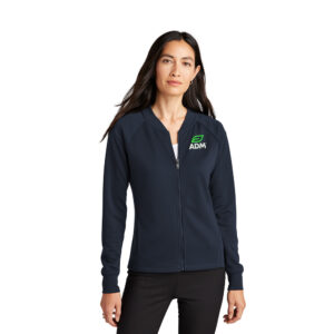 ADM Clinton MERCER and METTLE Women’s Double-Knit Bomber-Night Navy