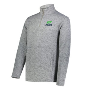 ADM Clinton Men Alpine Sweater Fleece 1/4 Zip Pullover-Graphite Heather