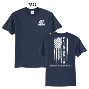 ADM Clinton Tall Short Sleeve Tee-Navy