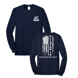 ADM Clinton Tall Long Sleeve Tee-Navy