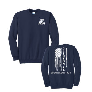 ADM Clinton TALL Ultimate Crewneck Sweatshirts-Navy