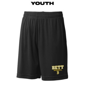 Bett Baseball YOUTH Sport-Tek PosiCharge Competitor Pocket Short-Black