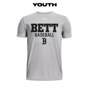 Bett Baseball Under Armour short sleeve YOUTH Team Tech Tee-Mod Grey