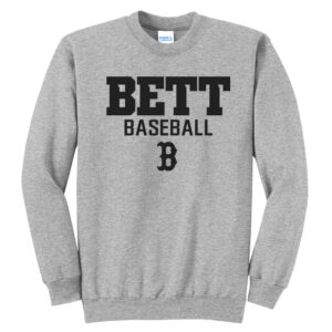 Bett Baseball Unisex Basic Crewneck Sweatshirt-Athletic Heather