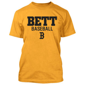 Bett Baseball Unisex Short Sleeve Tee-Gold