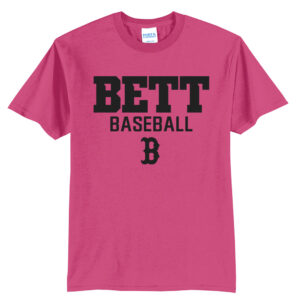 Bett Baseball Unisex Short Sleeve Tee-Sangria