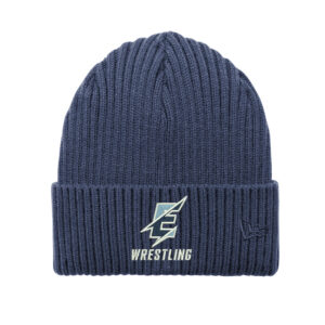 Belleville East Lancers Wrestling New Era Core Classic thick rib knit Cuff Beanie stocking cap-Deep navy