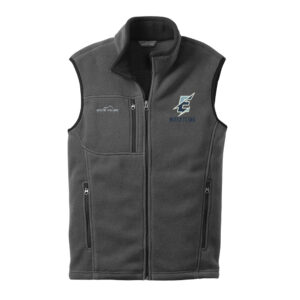 Belleville East Lancers Wrestling Eddie Bauer Fleece Vest men-Grey Steel