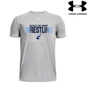 Belleville East Lancers Wrestling Under Armour short sleeve Men’s Team Tech Tee-Mod Grey