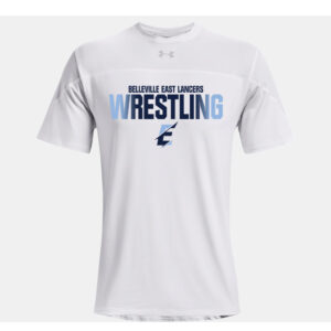 Belleville East Lancers Wrestling Under Armour Knockout Team Short sleeve performance T- WHITE