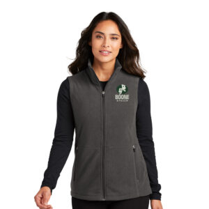 Boone Speech Port Authority Ladies Accord Microfleece Vest-Pewter