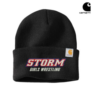 Camanche Girls Wrestling Carhartt Acrylic Watch Cap 2.0 beanie stocking cap with cuff-Black