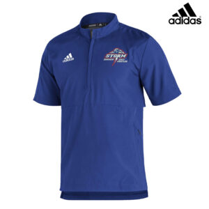 Camanche Girls Wrestling Adidas Sideline 21 woven lt weight short sleeve 1/4 zip -Royal