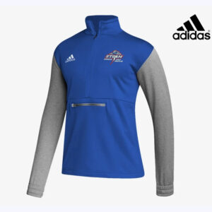 Camanche Girls Wrestling Adidas Team Issue color block 1/4 zip pullover -Team Royal/Grey