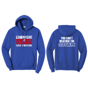 Camanche Girls Wrestling Unisex Fleece Hooded Sweatshirt-Royal