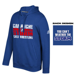 Camanche Girls Wrestling Adidas Youth Fleece Hooded Sweatshirt- Royal