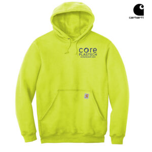 Core Plastech Employee Carhartt Men Midweight Hooded Sweatshirt-Brite Lime