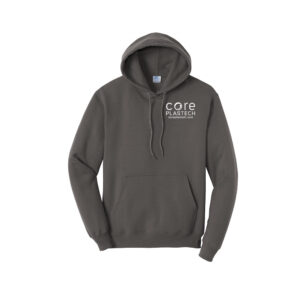 Core Plastech Employee Unisex Classic Core weight Cozy Pullover Hooded Sweatshirt-Charcoal