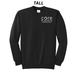 Core Plastech Employee TALL Ultimate Crewneck Sweatshirts-Black