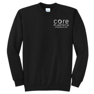 Core Plastech Employee Unisex Core Fleece Crewneck Sweatshirt-Black