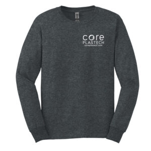 Core Plastech Employee Unisex Cotton Long Sleeve-Dark Heather Grey