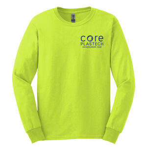 Core Plastech Employee Unisex Cotton Long Sleeve-Safety Green