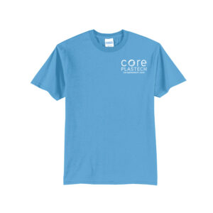 Core Plastech Employee Tall Short Sleeve Tee-Aquatic Blue