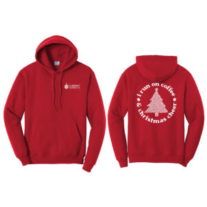 Current Christmas Unisex Fleece Hooded Sweatshirt-Red