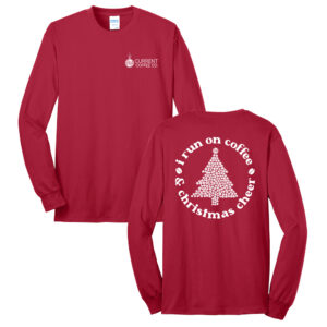 Current Christmas Unisex Cotton Long Sleeve Tee-Red