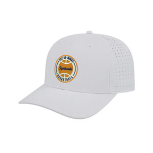 CM Boys Basketball Flexfit 110 Perforated Performance Snap Back Cap-White