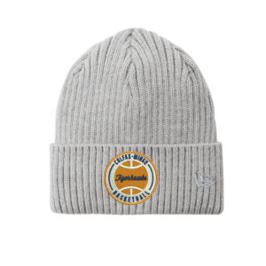 CM Boys Basketball New Era Core Classic thick rib knit Cuff Beanie stocking cap-Heather Grey