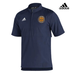 CM Boys Basketball Adidas Sideline 21 Lightweight Woven Men 1/4 Zip Short Sleeve Pullover-Navy