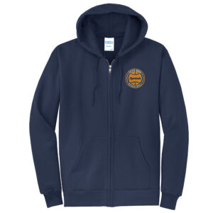 CM Boys Basketball Unisex Classic Full-Zip Hooded Sweatshirt-Navy