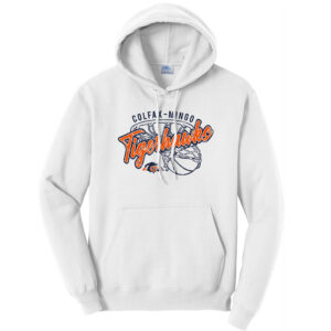 CM Boys Basketball Unisex Fleece Hooded Sweasthirt-White